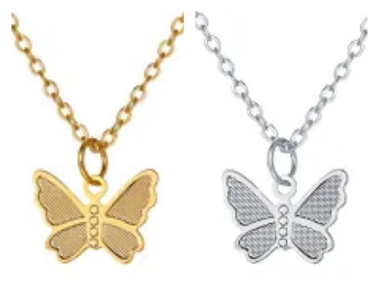 Butterfly star necklace set