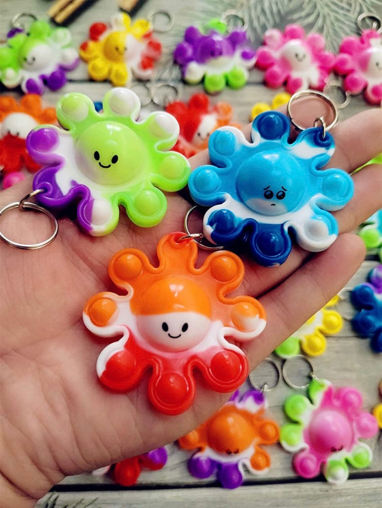 Octopus fidget keychains